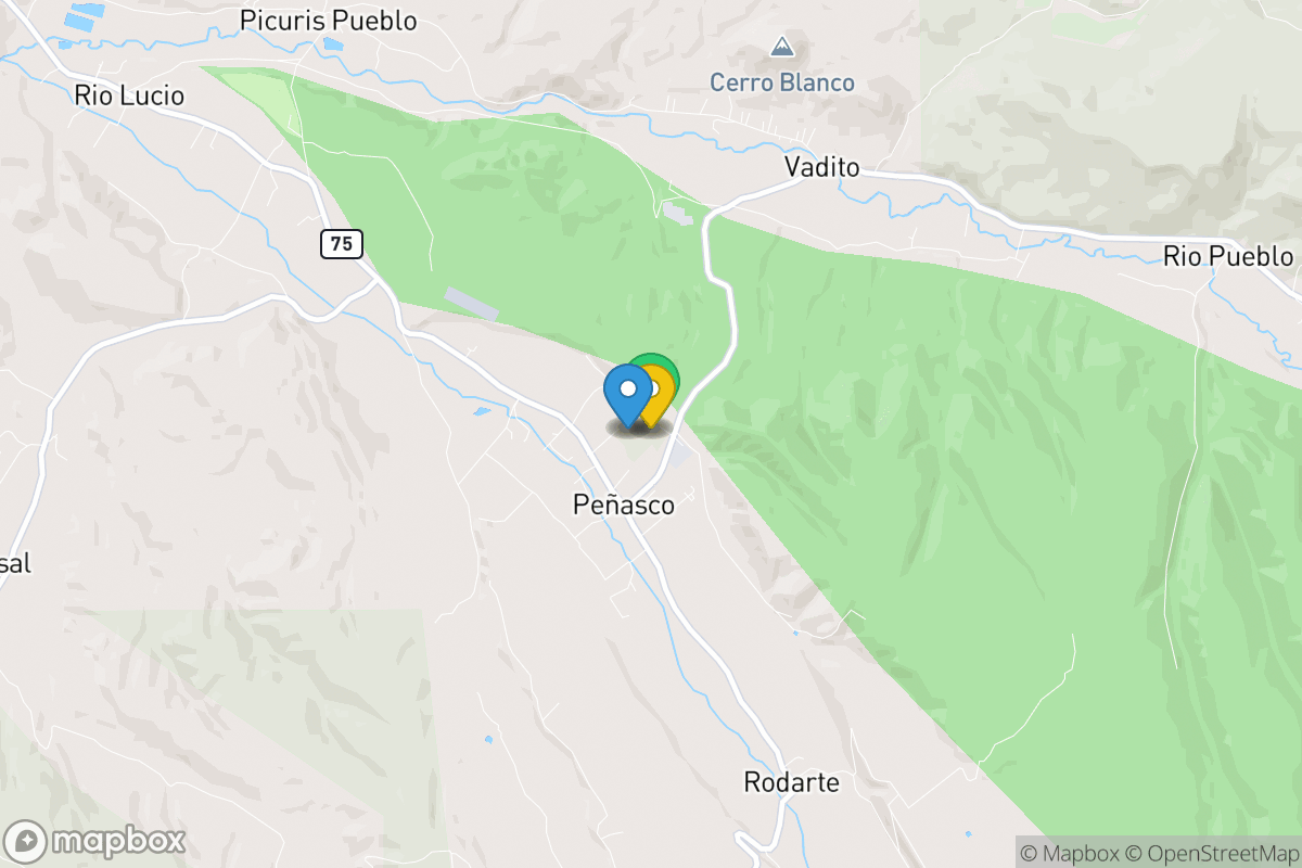 Map of Penasco Independent Schools