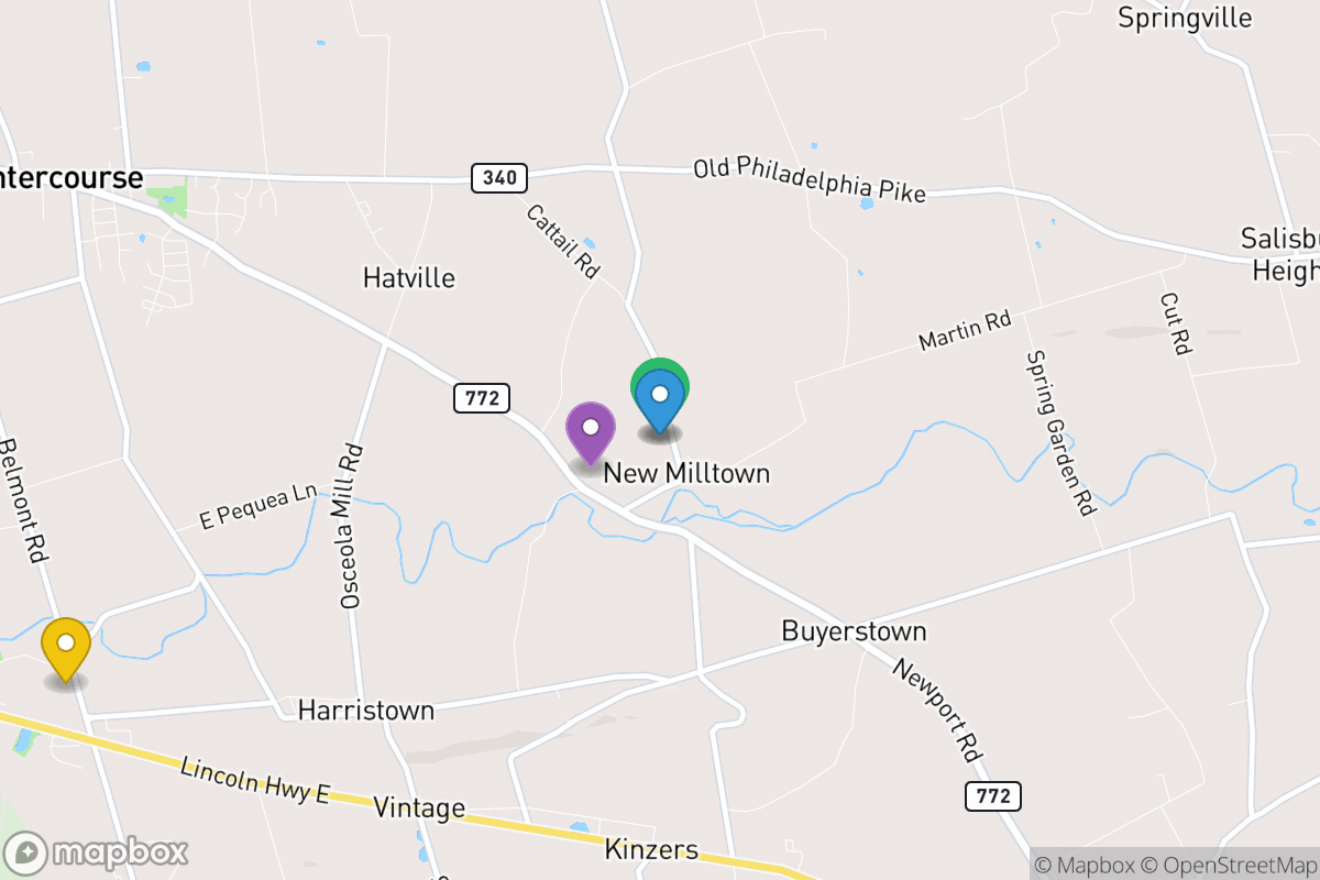 Map of Pequea Valley School District