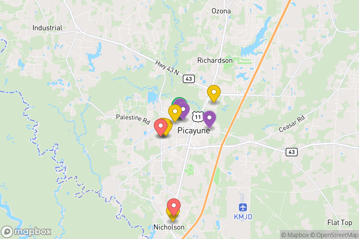 Map of Picayune School District