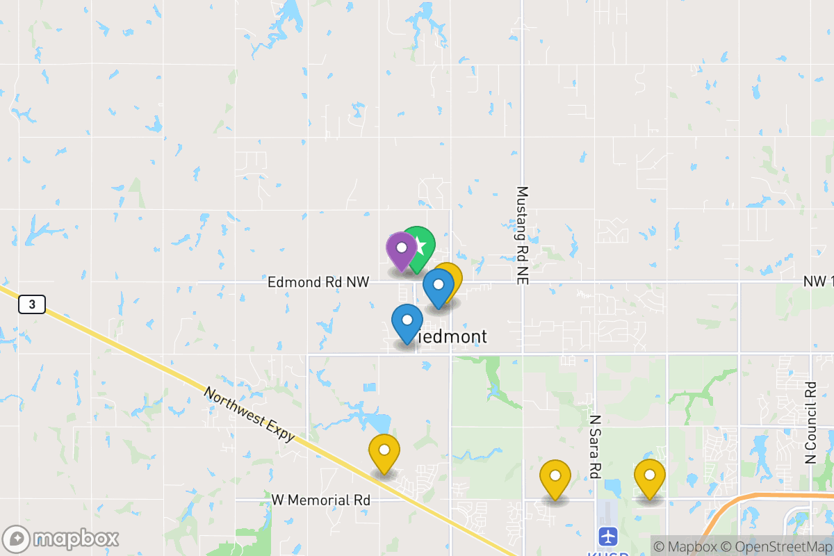 Map of Piedmont Public Schools