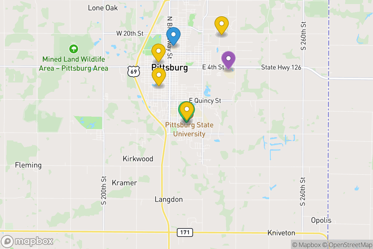 Map of Pittsburg Unified School District