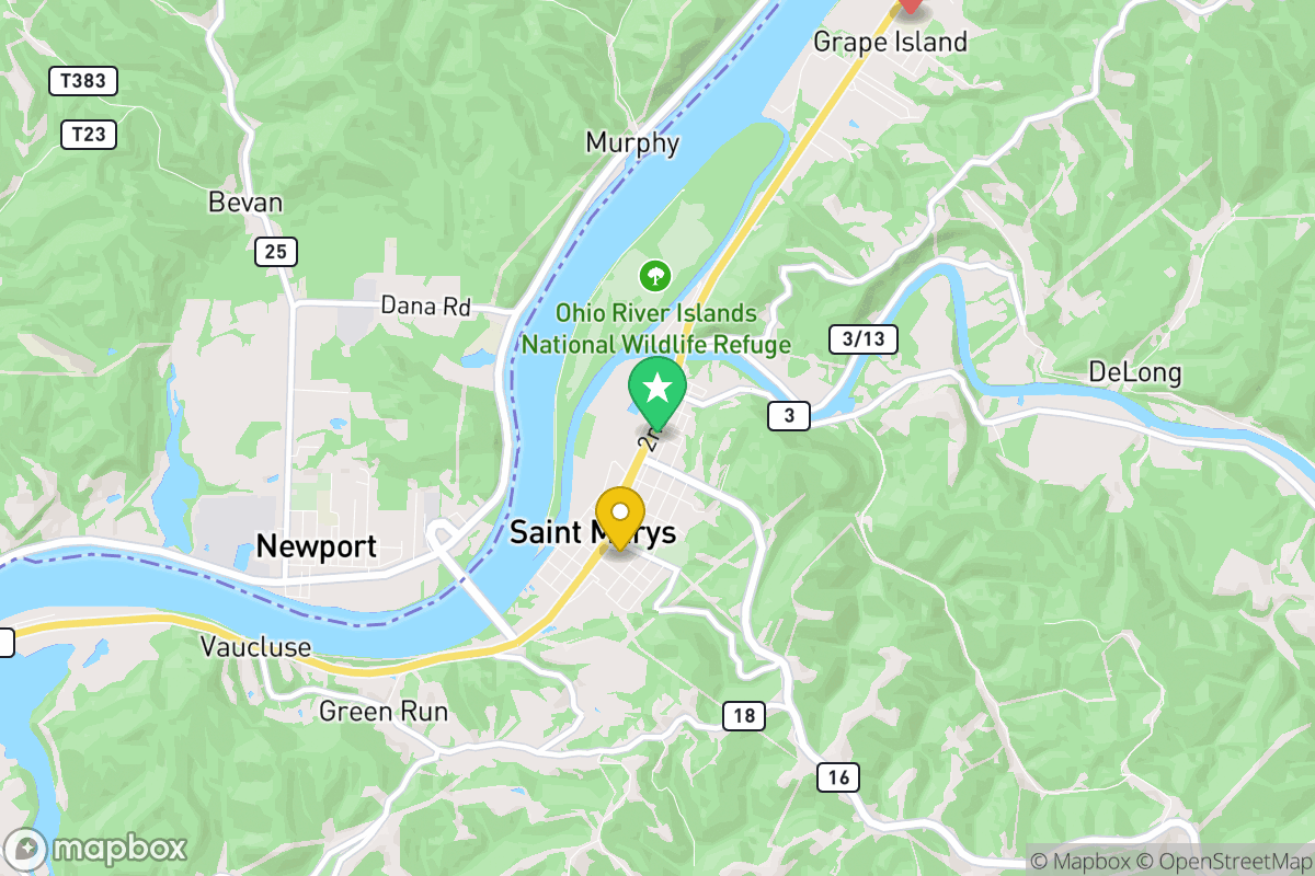 Map of Pleasants County Schools