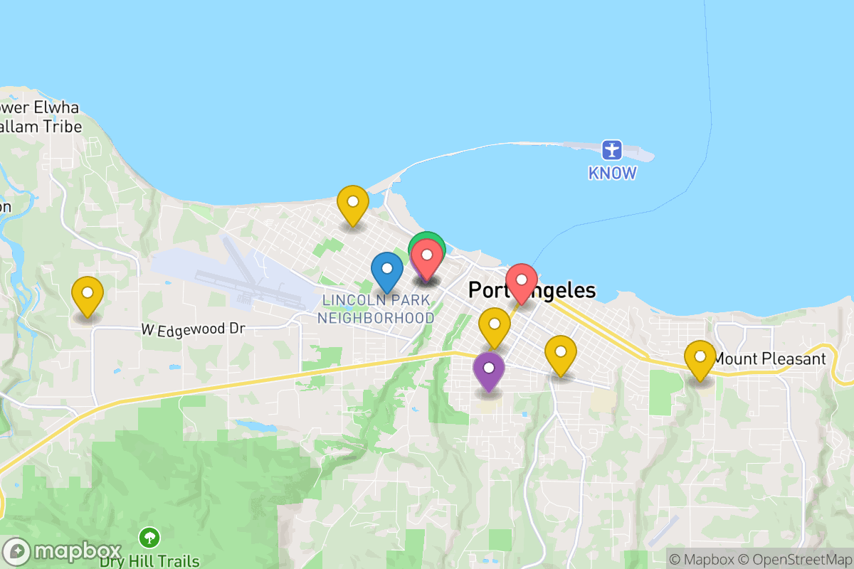 Map of Port Angeles School District