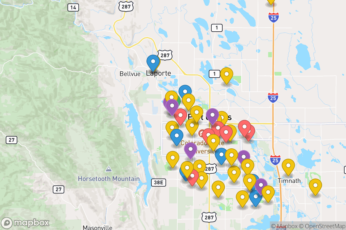 Map of Poudre School District R-1