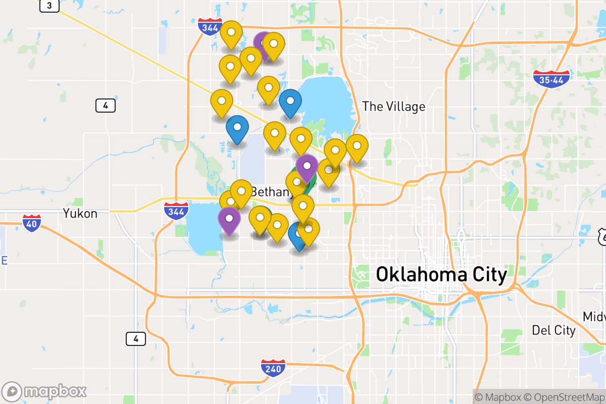 Map of Putnam City Public Schools