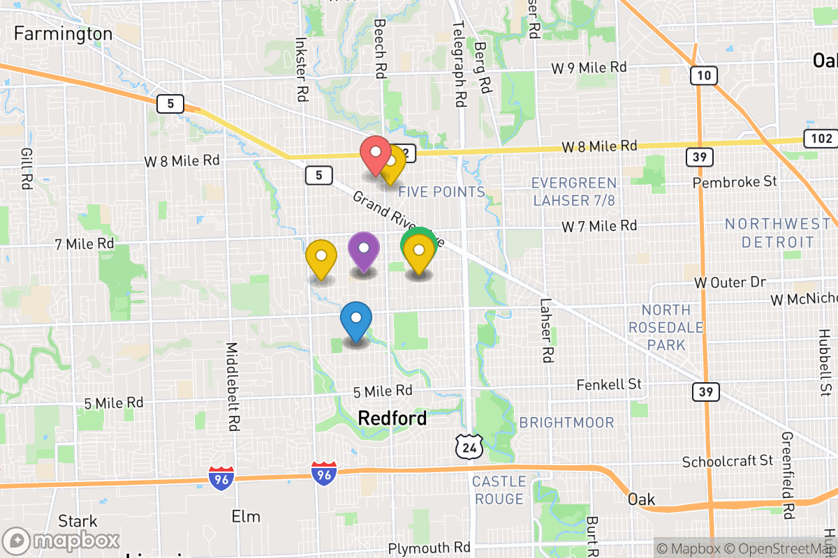 Map of Redford Union Schools District No. 1
