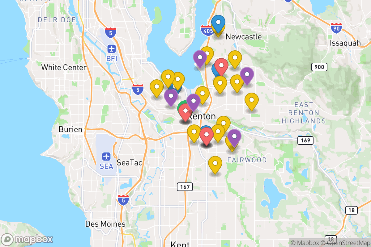 Map of Renton School District