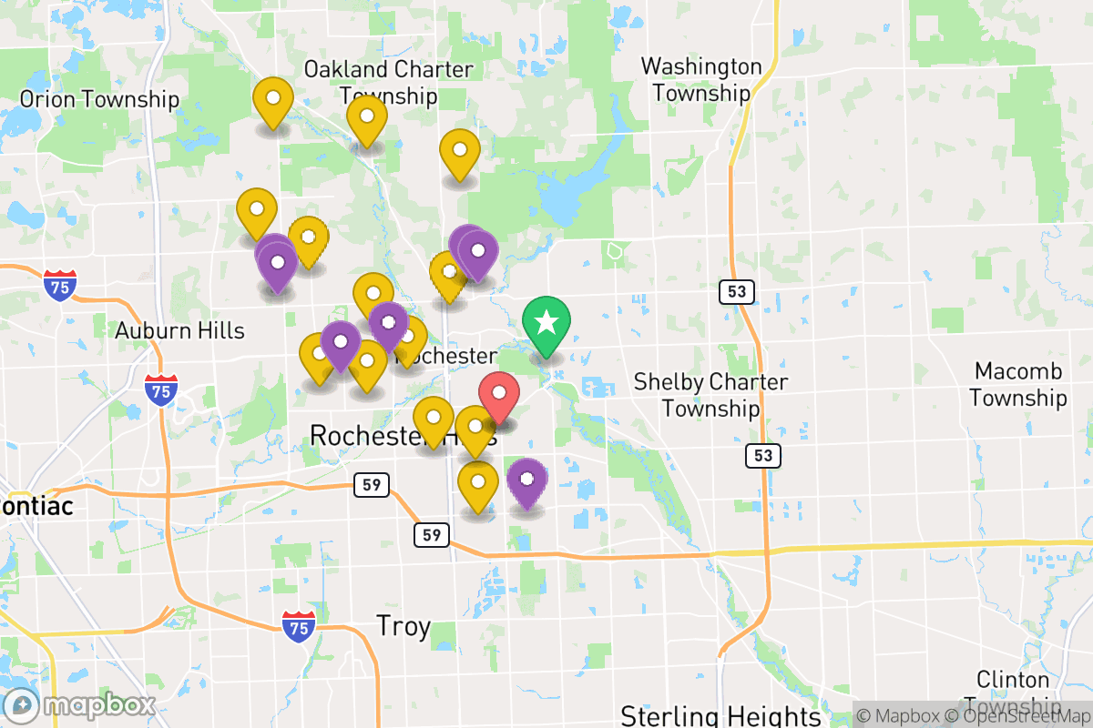 Map of Rochester Community School District