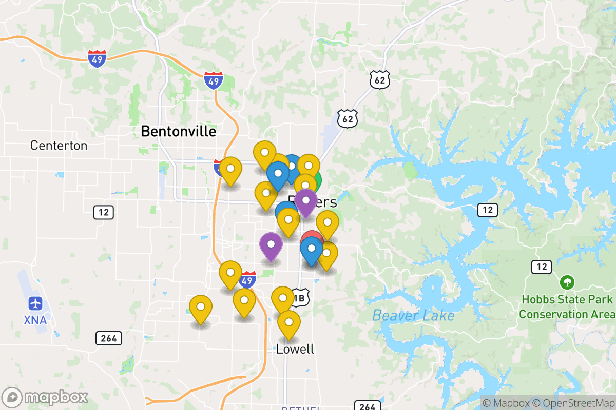 Map of Rogers School District
