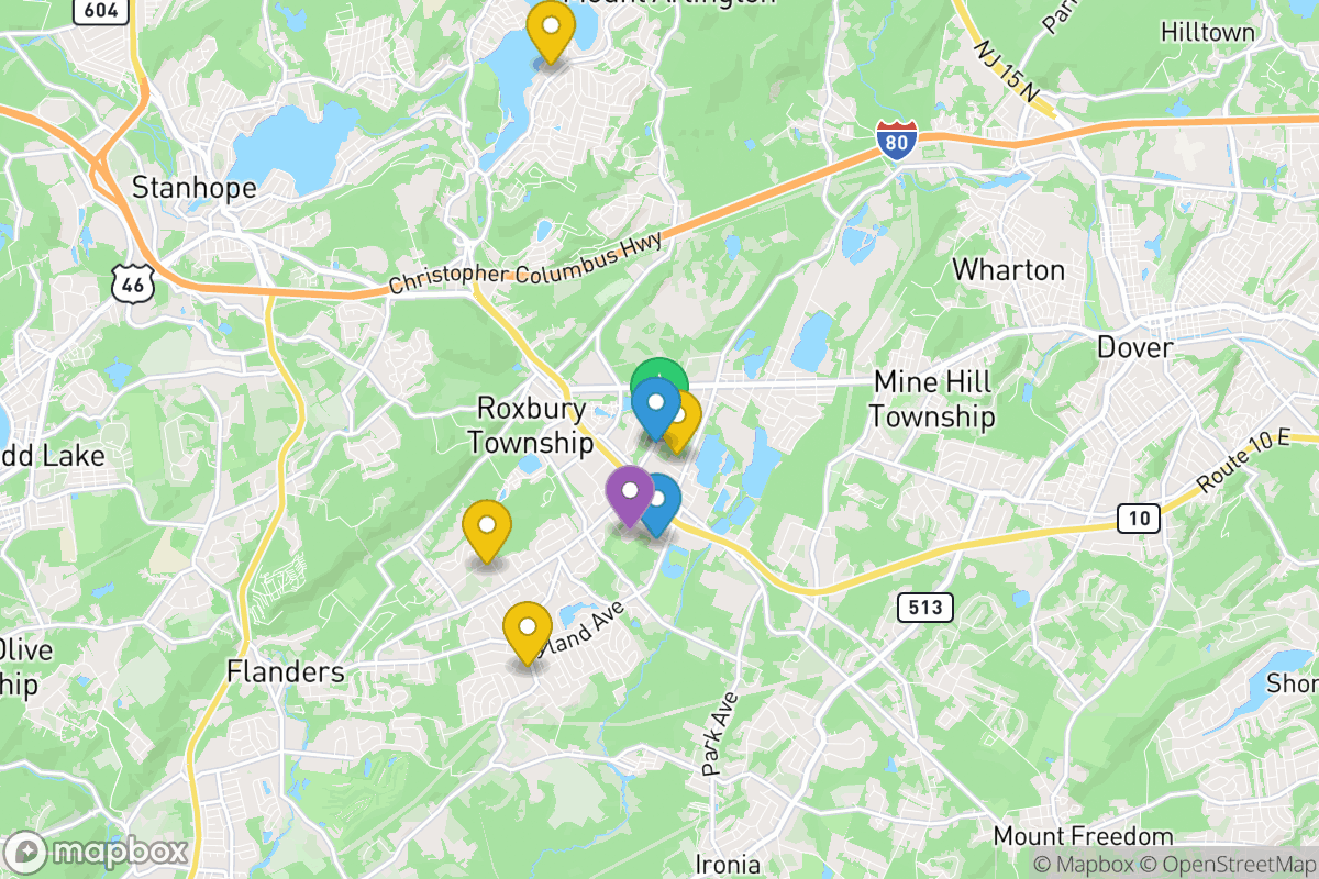 Map of Roxbury Township School District