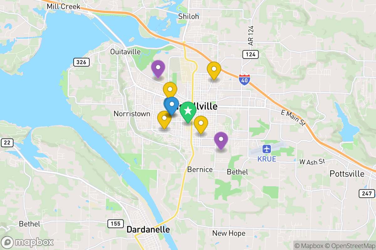 Map of Russellville School District