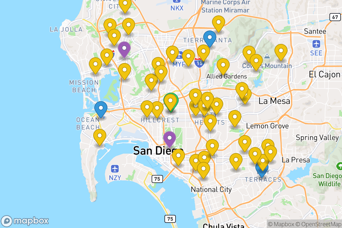 Map of San Diego Unified