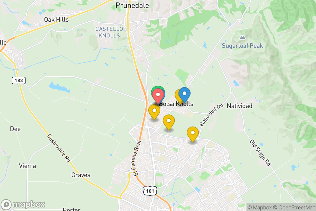 Map of Santa Rita Union Elementary School District