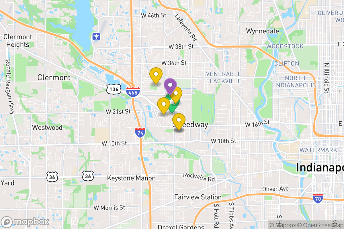 Map of School Town of Speedway