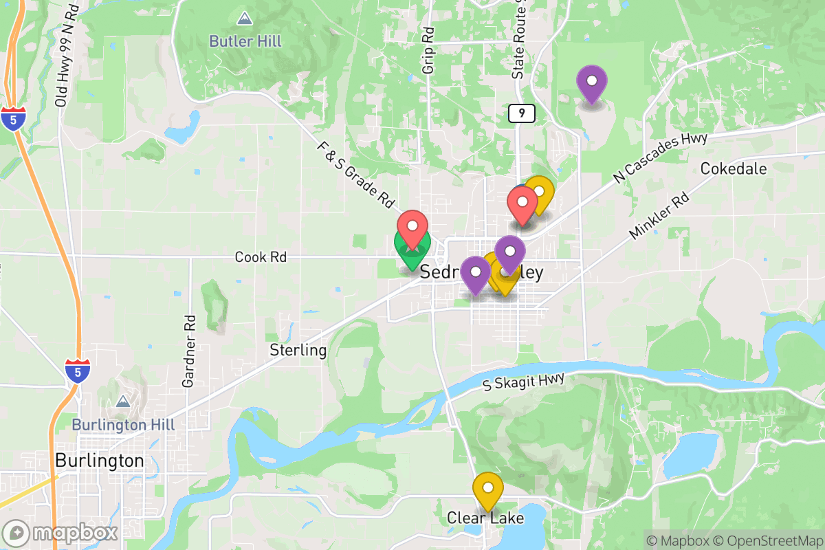 Map of Sedro-Woolley School District
