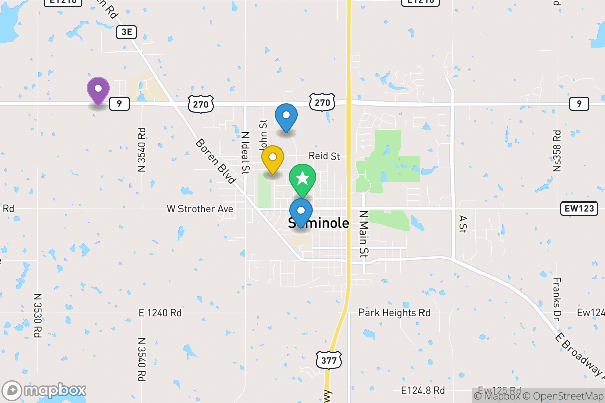 Map of Seminole Public Schools