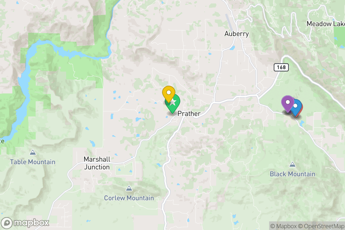 Map of Eastern Sierra Unified School District