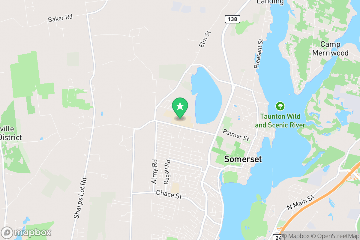 Map of Somerset Berkley Regional School District