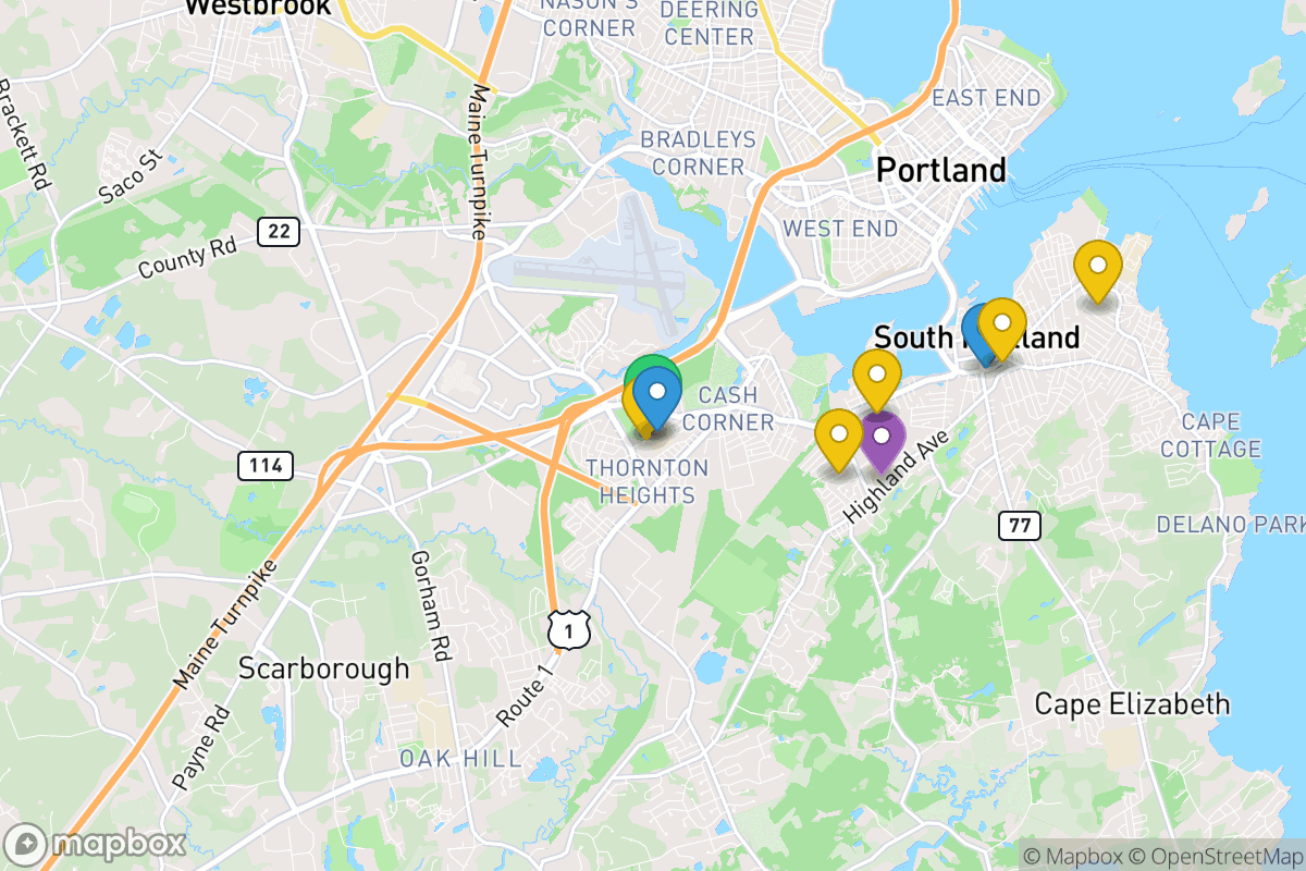 Map of South Portland Public Schools