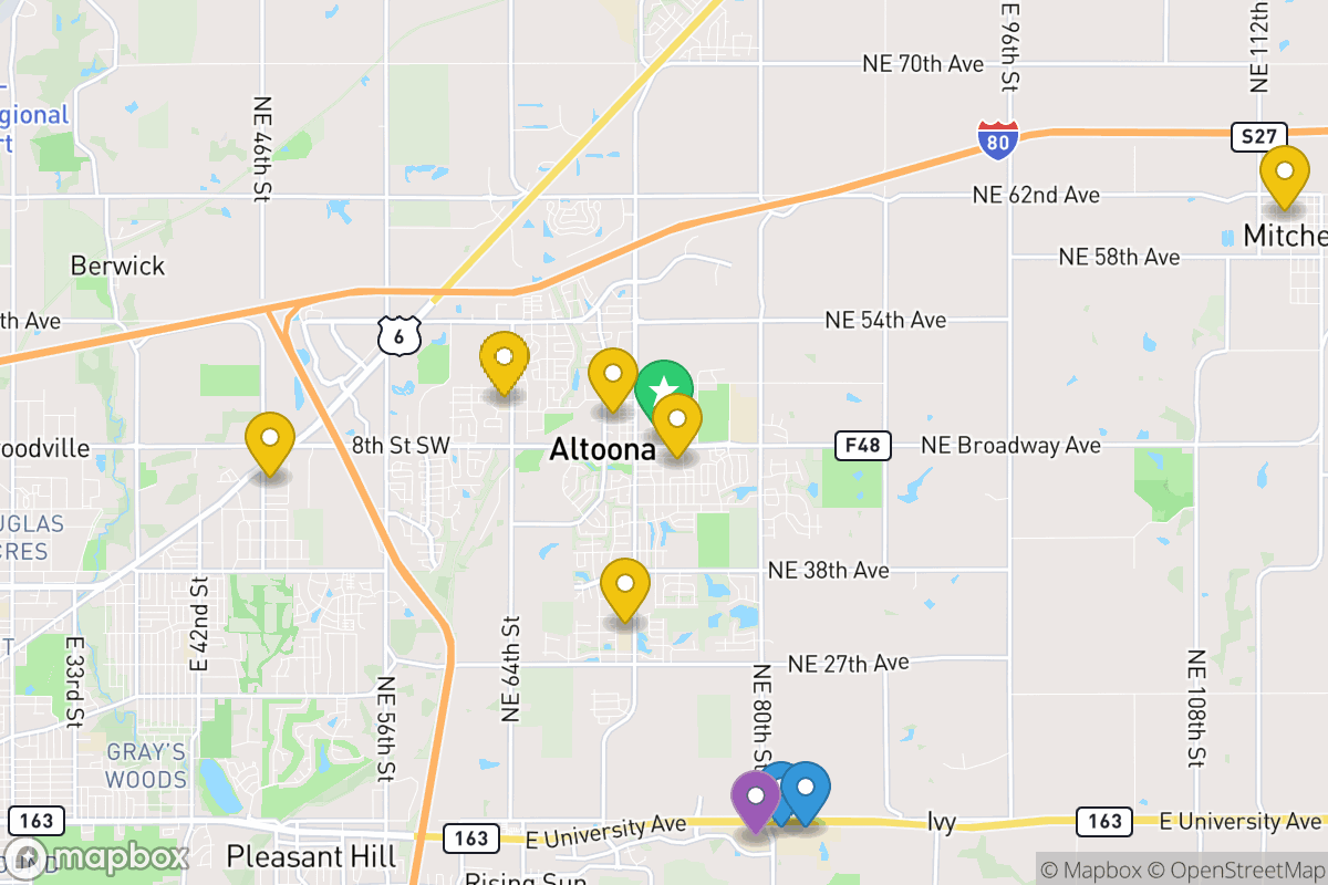 Map of Southeast Polk Community School District
