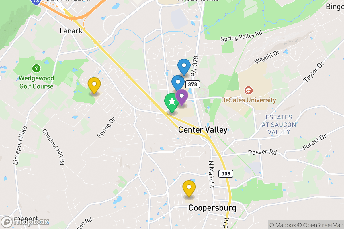 Map of Southern Lehigh School District