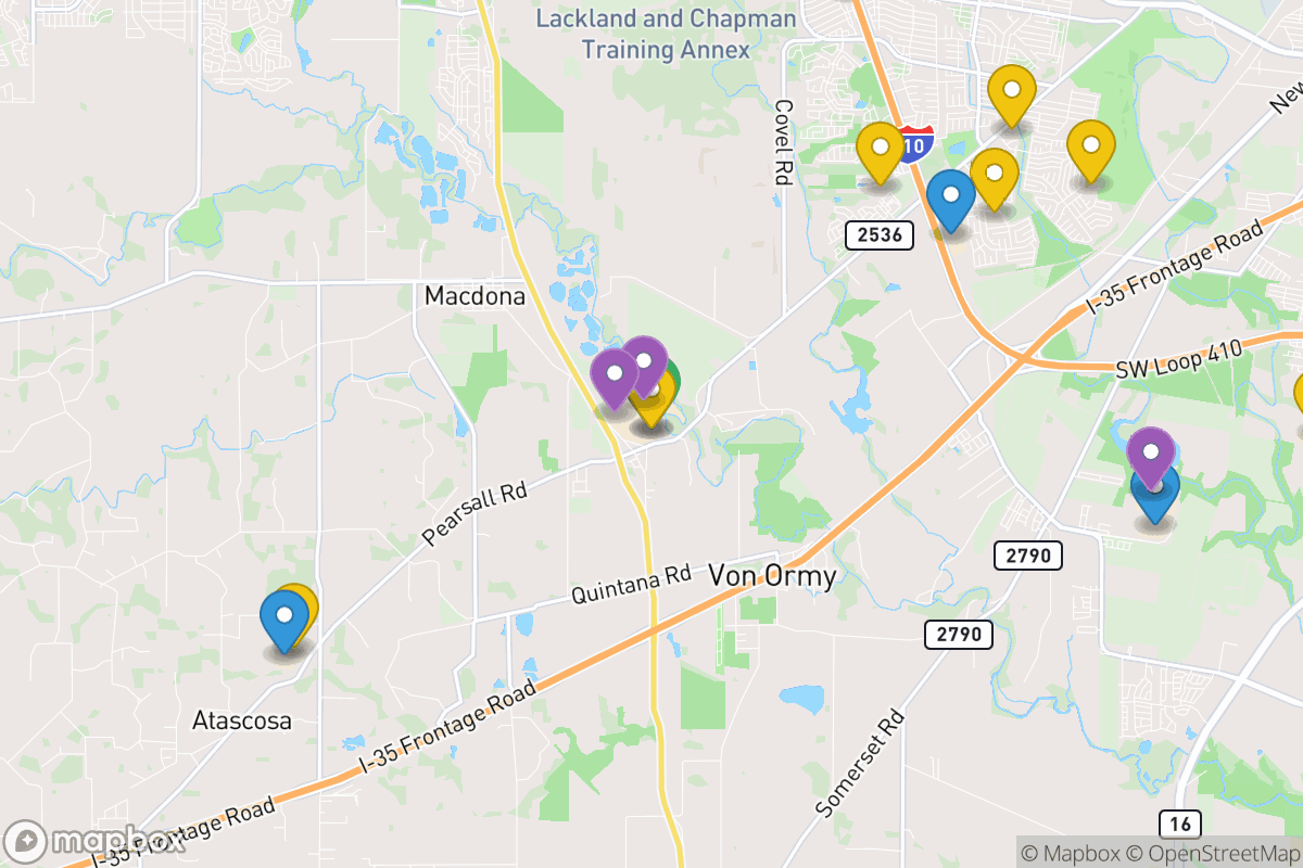 Map of Southwest ISD