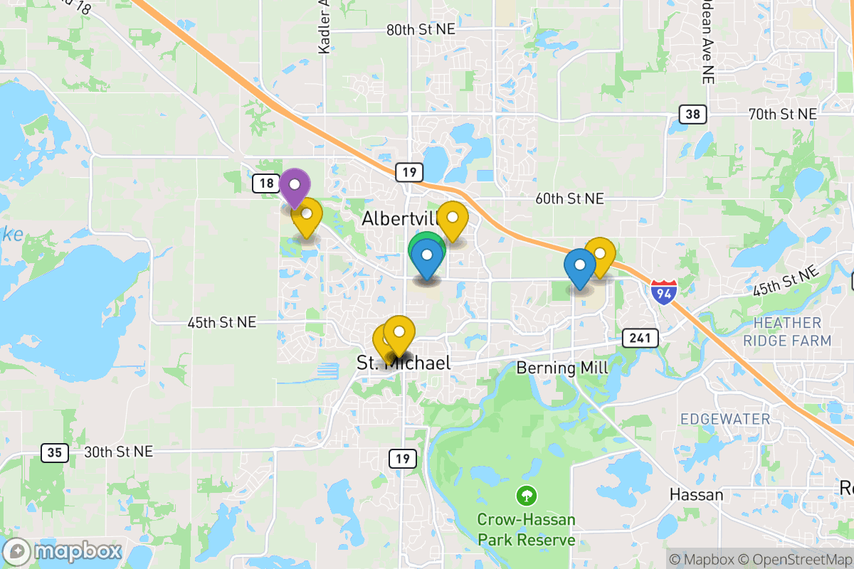 Map of St. Michael-Albertville Schools
