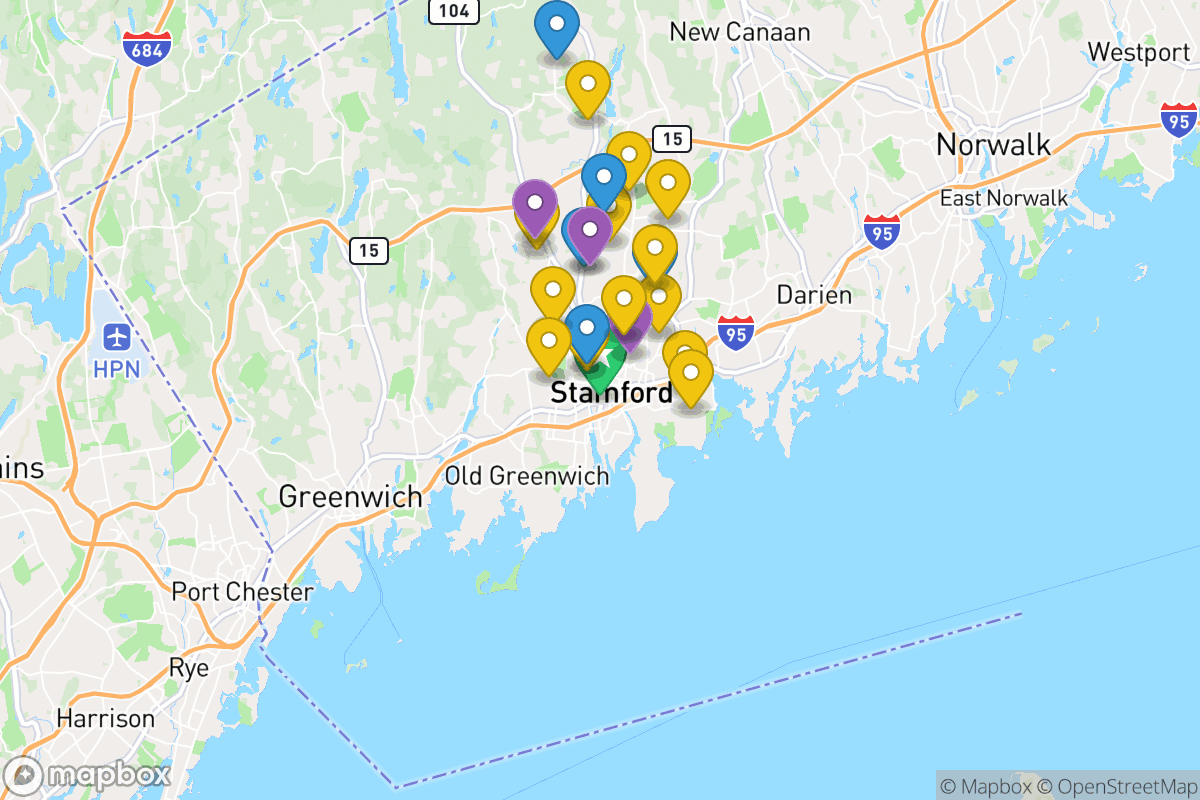 Map of Stamford School District