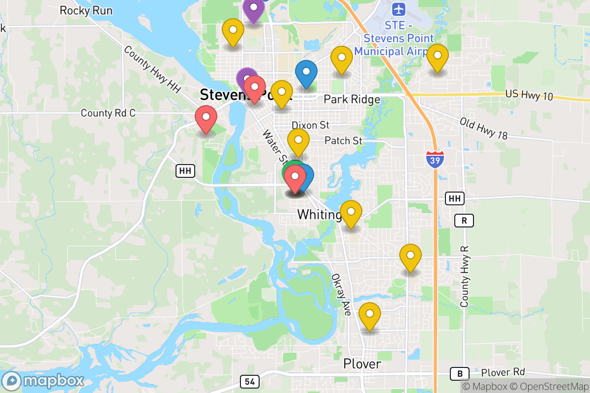 Map of Stevens Point Area Public School District