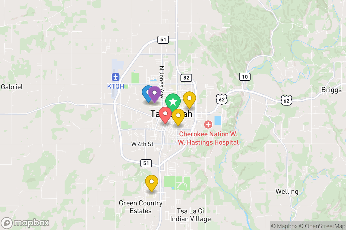 Map of Tahlequah Public Schools