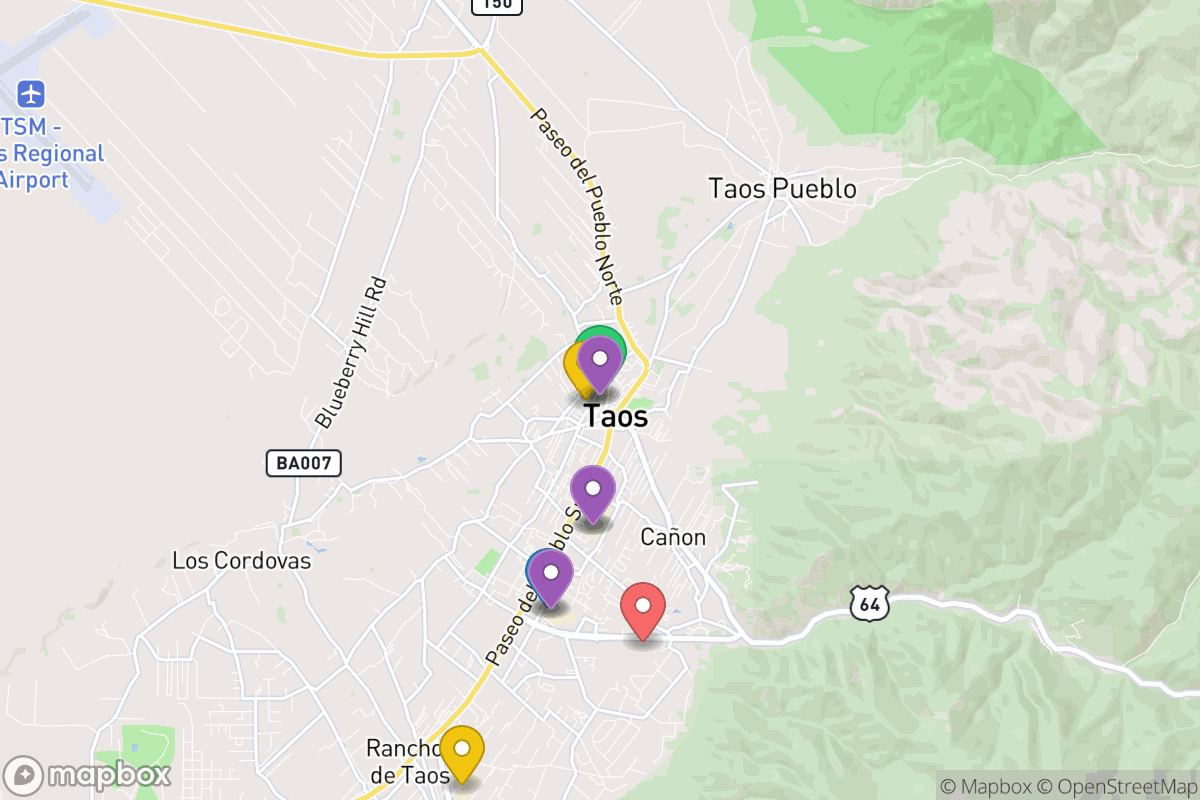 Map of Taos Municipal Schools