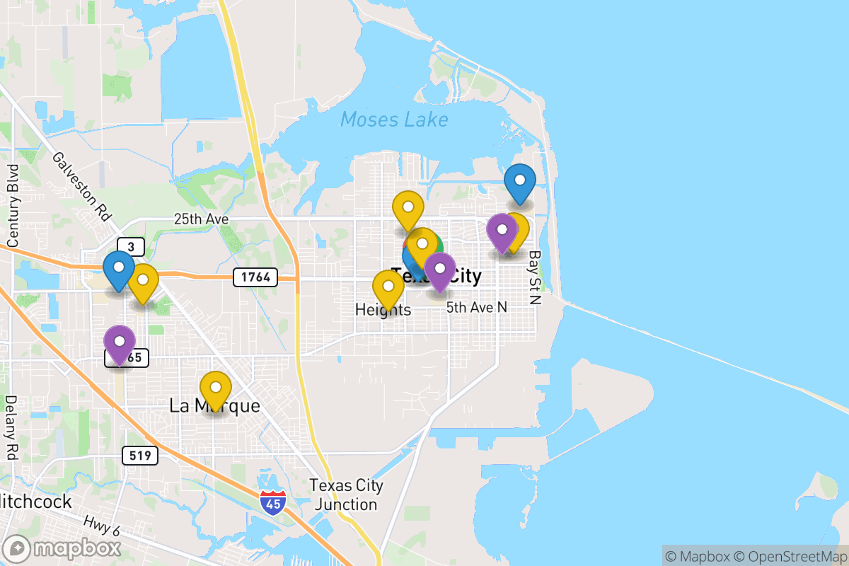 Map of Texas City ISD