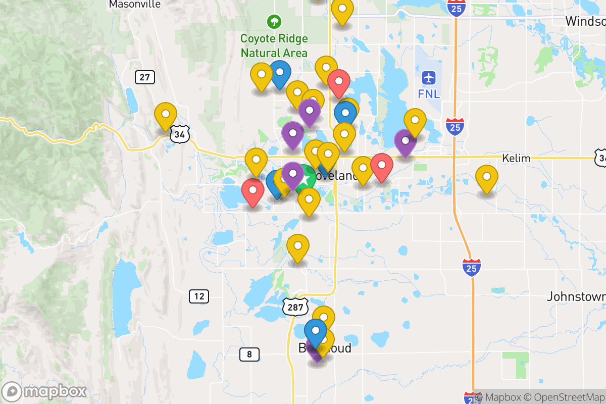 Map of Thompson School District R-2J
