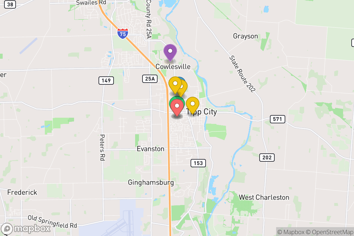 Map of Tipp City Exempted Village