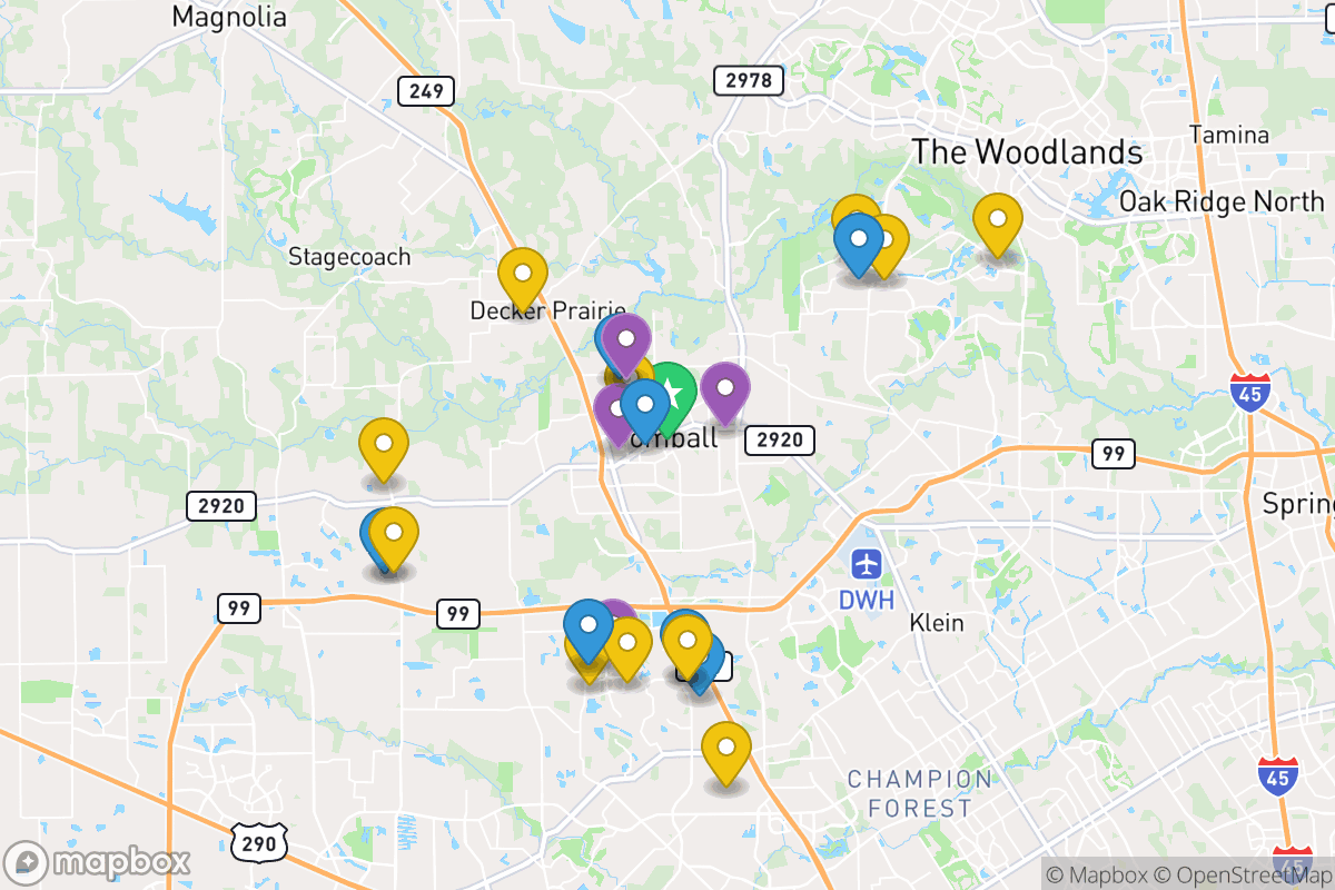Map of Tomball Independent School District