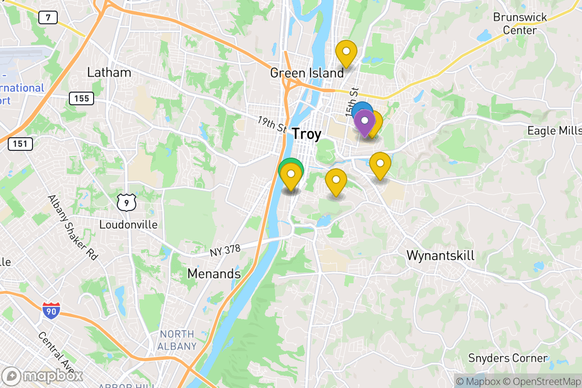 Map of Troy City School District