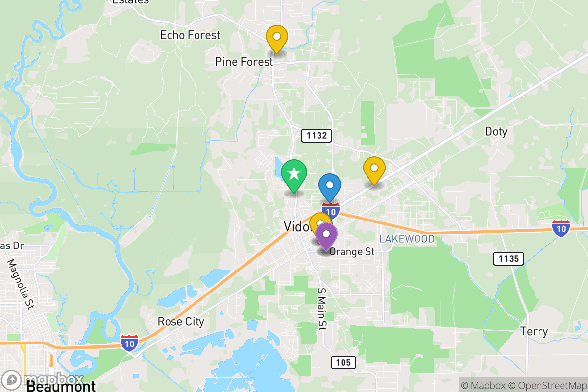 Map of Vidor ISD