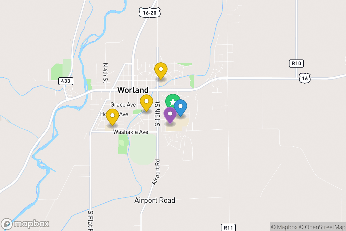 Map of Washakie County School District #1