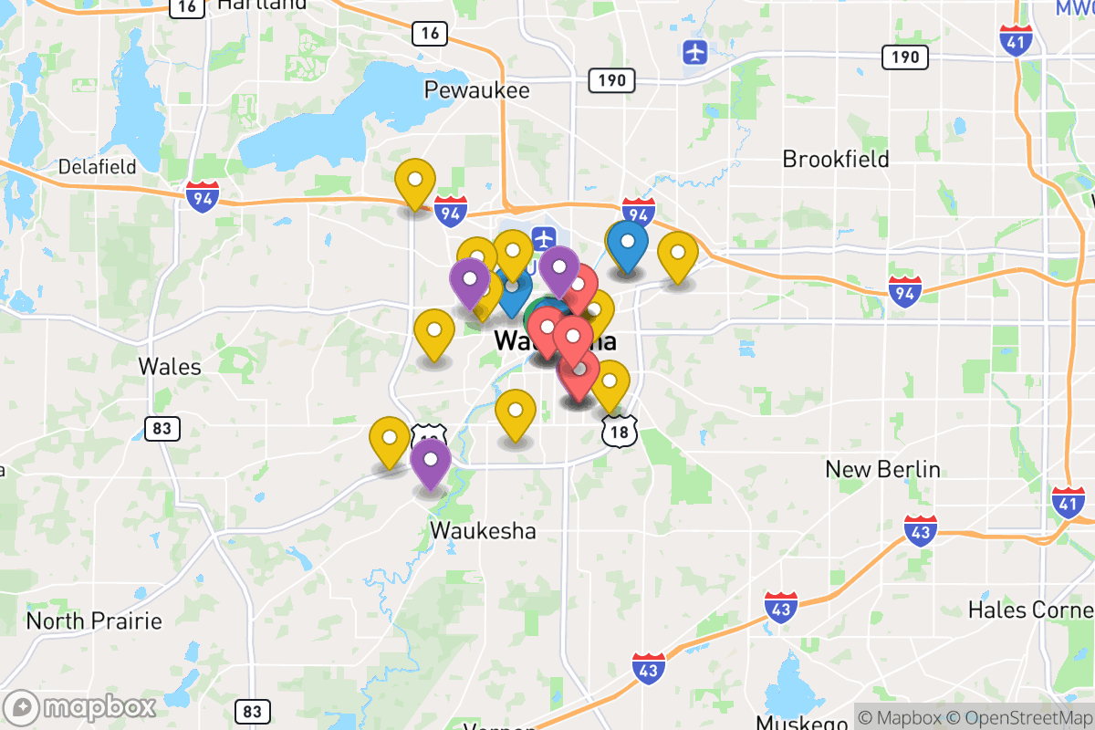 Map of Waukesha School District