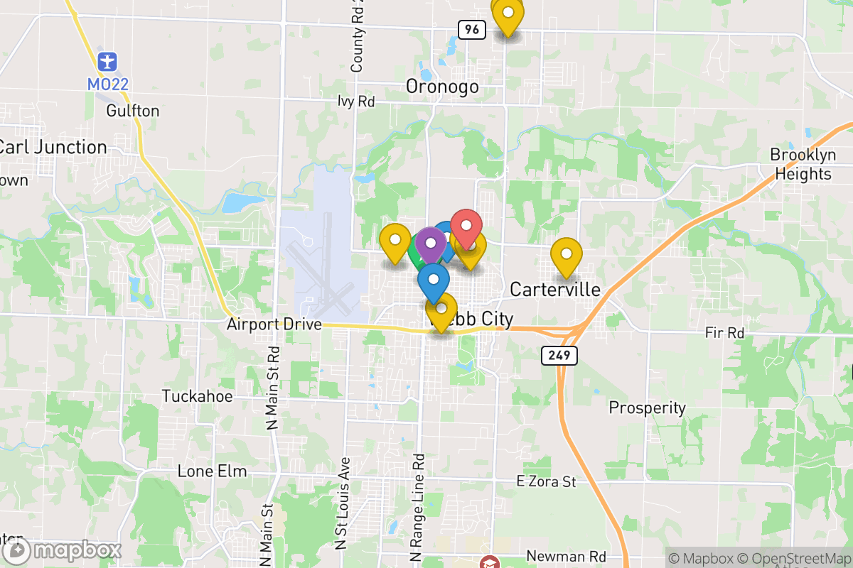 Map of Webb City R-VII