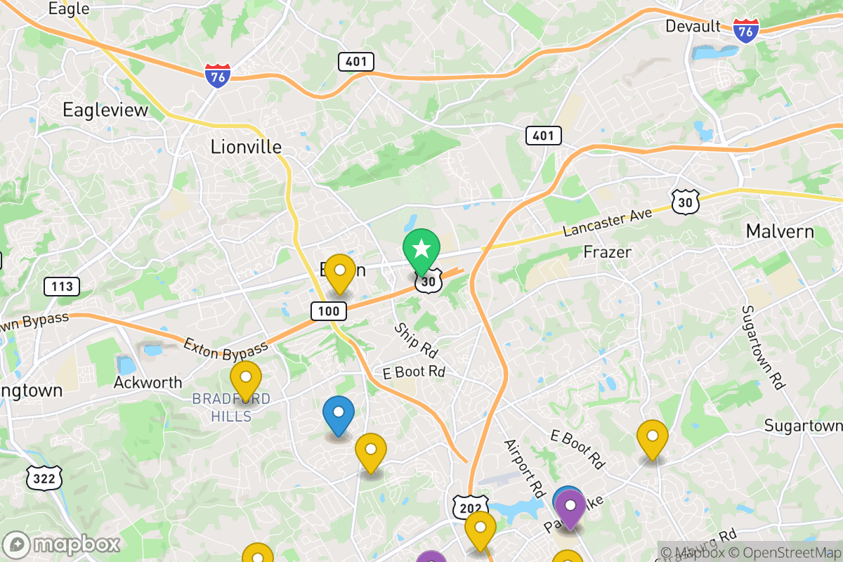 Map of West Chester Area SD