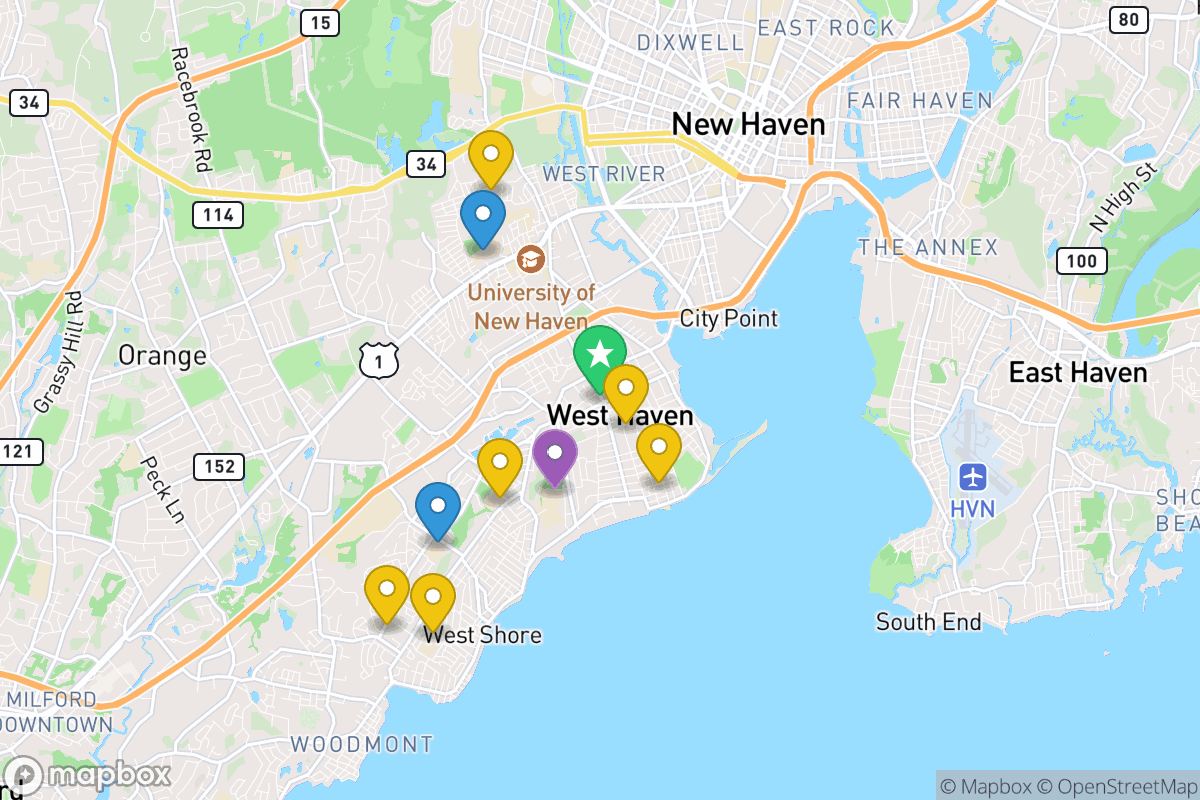 Map of West Haven School District