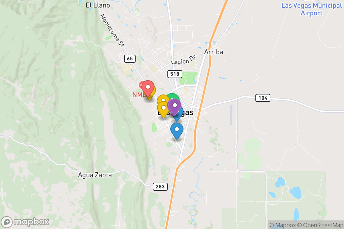 Map of West Las Vegas Public Schools