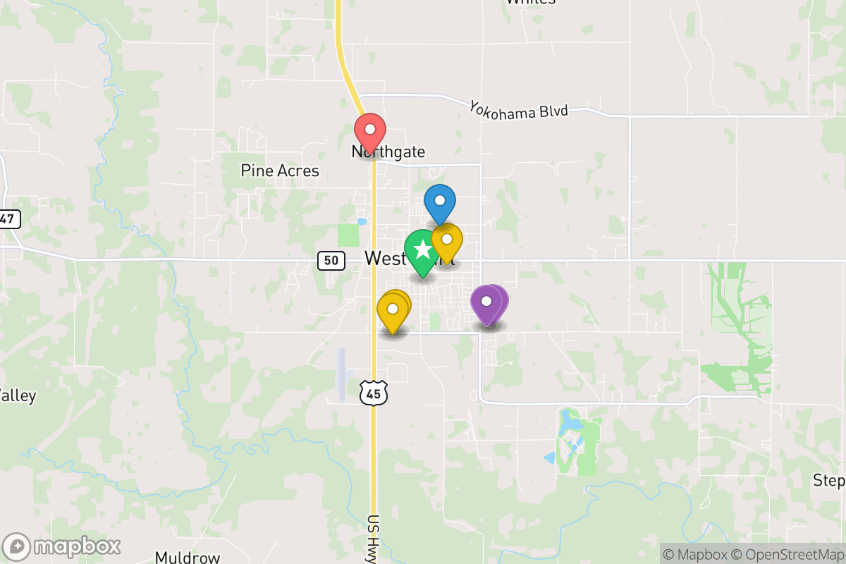 Map of West Point Consolidated School District