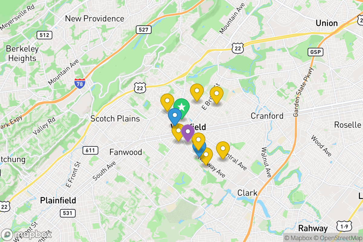 Map of Westfield Public School District