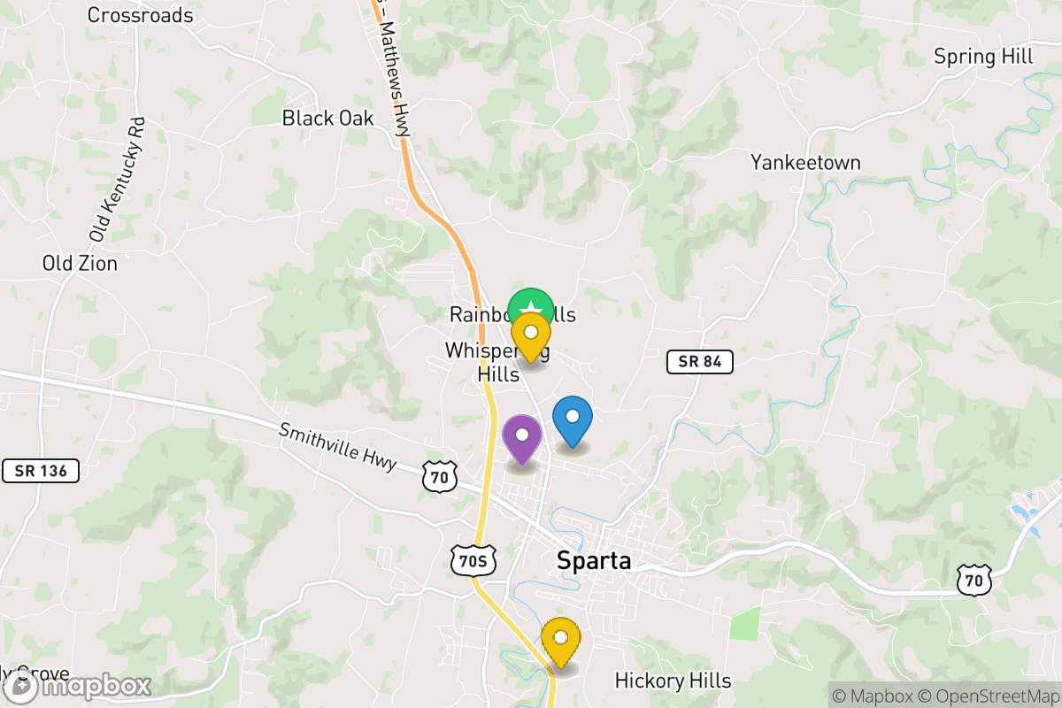 Map of White County