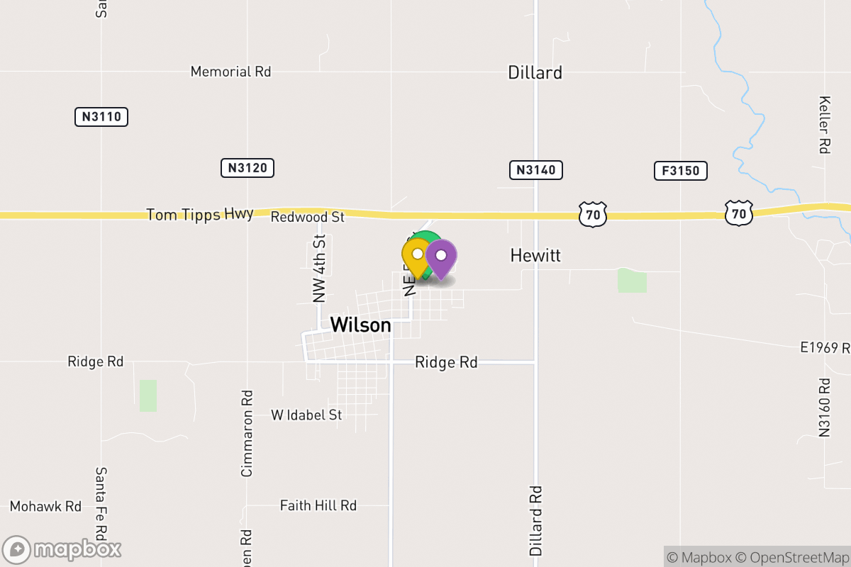Map of Wilson Public Schools Wilson