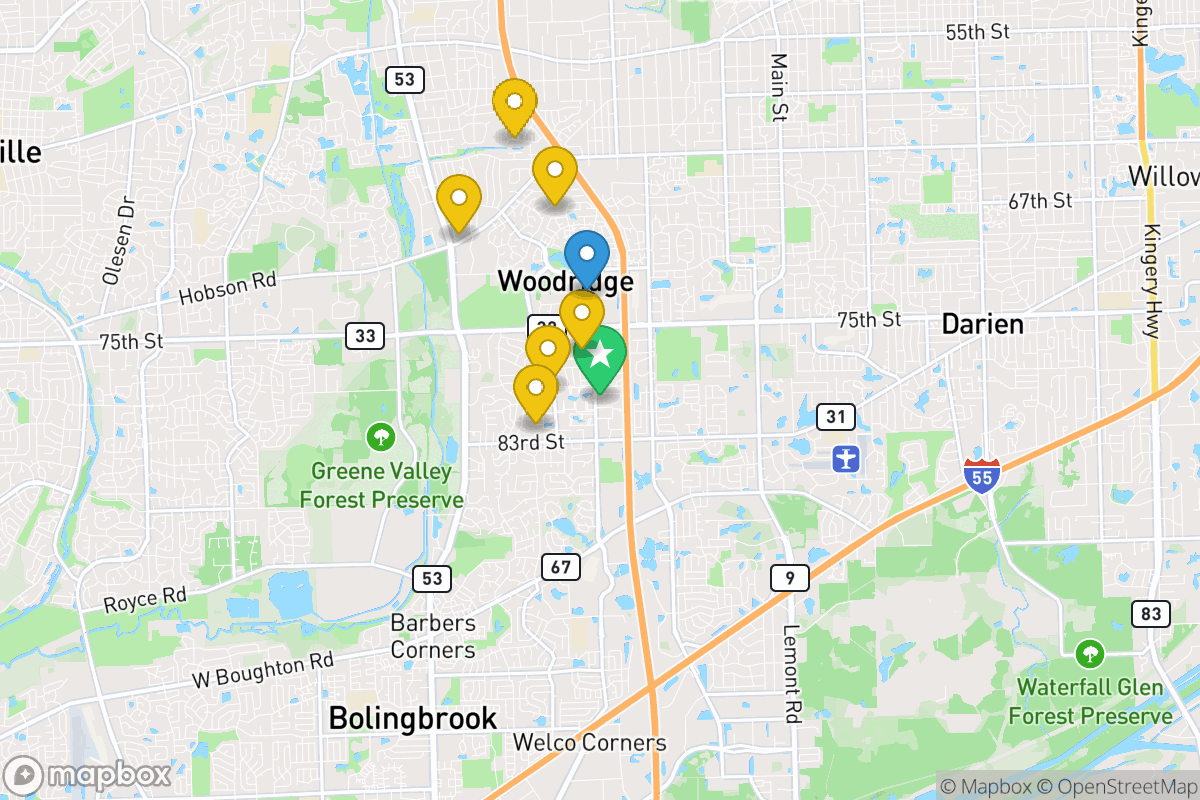 Map of Woodridge SD 68